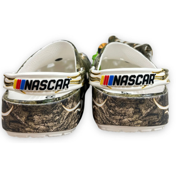 Crocs NASCAR Classic Clogs Realtree Camo Jibbitz Men 6/Women 8 Shoes New - Picture 8 of 16